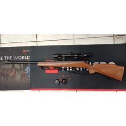 Carabine Monocoup Anschutz 22 lr avec lunette Hakko 4x32 &agrave; 1 � sans prix de r&eacute;serve !!!