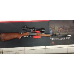 Carabine Baikal IZH18 222 remington avec lunette Lensolux 3-9x50