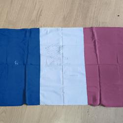 Rare Drapeau / Pavillon Croix de Lorraine 1944 - Artisanat Lib&eacute;ration - Sign&eacute;