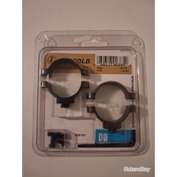 Colliers Leupold DD - Mat / Medium / 34 mm