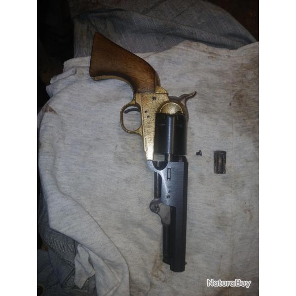 revolver navy 36 poudre noir marqu� colt usa new york??