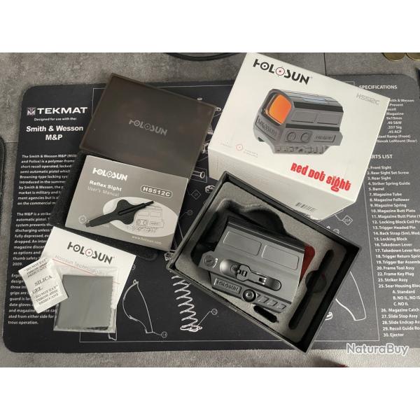 Point rouge Holosun HS512C enclosed