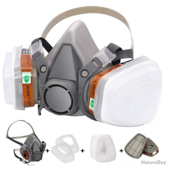 Respirateur int?gral r?utilisable 6200 masque de pulv�risation pour pulv�risation