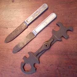 Lot de couteaux et outil U.S