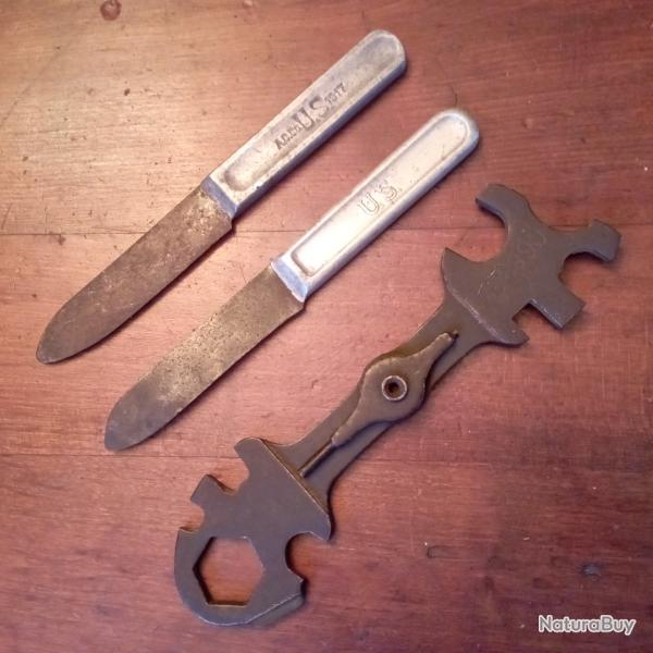 Lot de couteaux et outil U.S