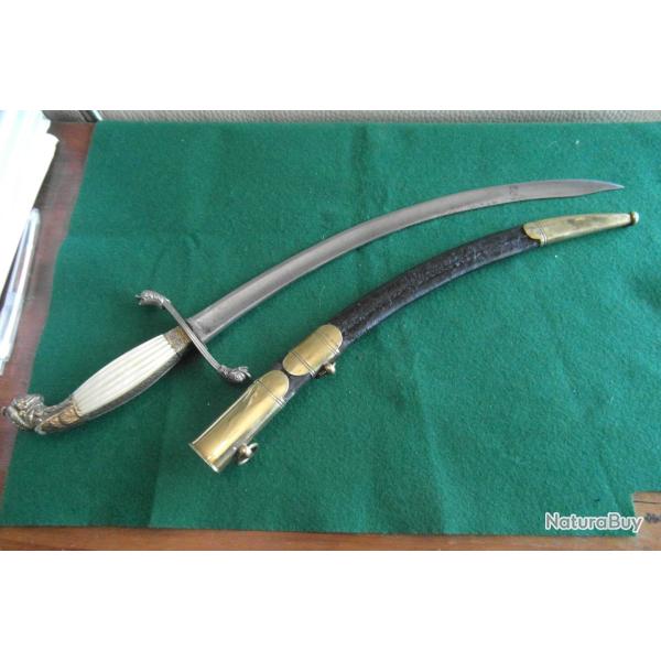 Belle dague d'officier de marine 1er empire/restauration