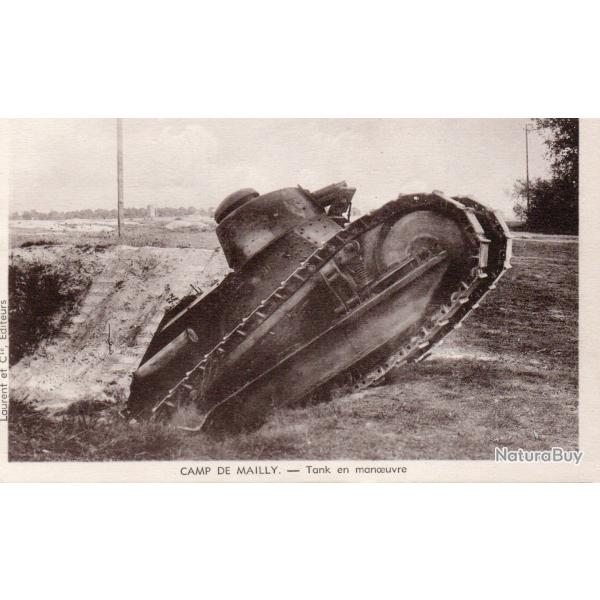 Carte Postale - Camp de Mailly - Tank en manoeuvre -N�7289