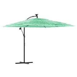 Parasol de jardin carr&eacute; avec m&acirc;t en acier 269 x 269 x 235 cm ouverture facile style contemporain en