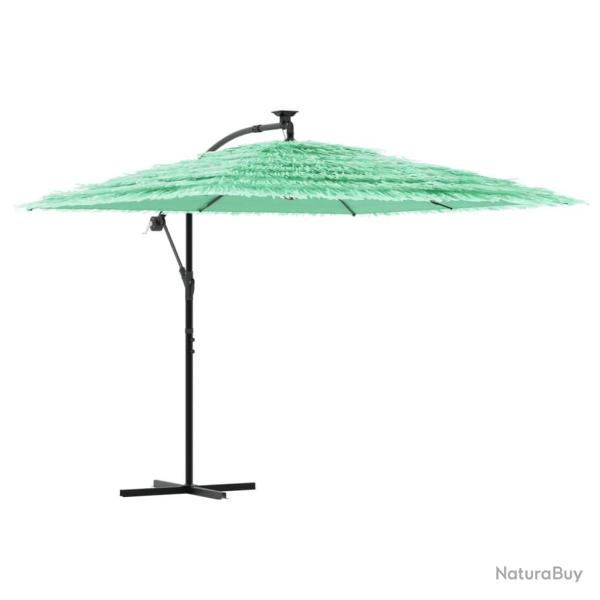 Parasol de jardin carr� avec m�t en acier 269 x 269 x 235 cm ouverture facile style contemporain en