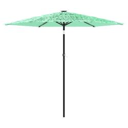 Parasol de jardin avec m&acirc;t en acier 268 x 268 x 226 cm protection UV m&eacute;canisme &agrave; manivelle style mo