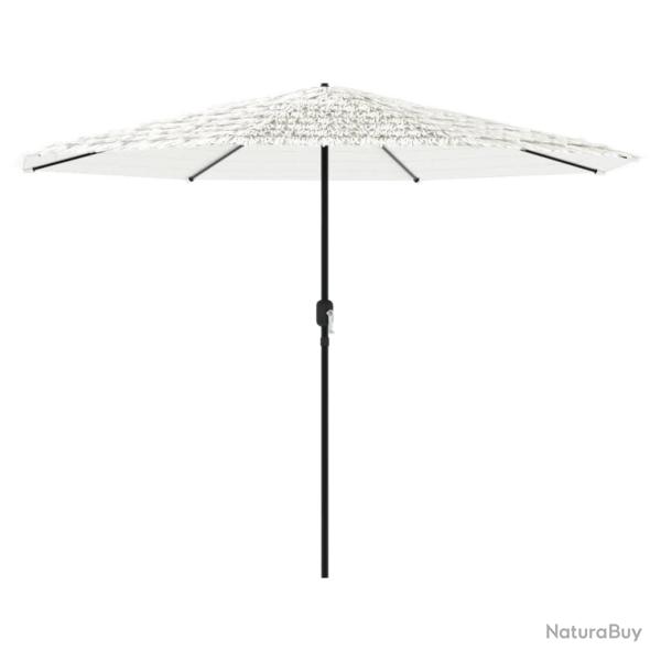 Parasol de jardin en polyester 324 x 324 x 247 cm protection contre le soleil et la pluie en acier