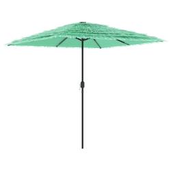 Parasol de jardin avec m&acirc;t en acier robuste 248 x 248 x 248 cm protection UV ambiance cosy en polye