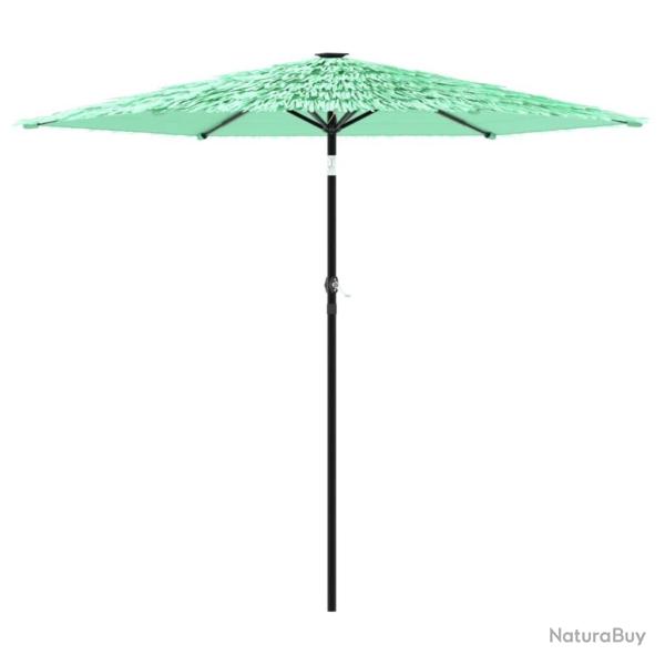 Parasol de jardin 223 x 223 x 213 cm protection soleil pluie design moderne en polyester vert 02_00