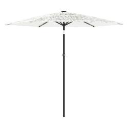 Parasol de jardin carr&eacute; avec m&acirc;t robuste 268 x 268 x 226 cm protection contre UV finition moderne e