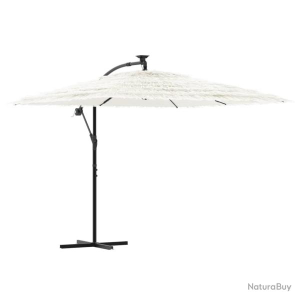 Parasol de jardin avec m�t en acier 269 x 269 x 235 cm protection solaire m�canisme � manivelle en