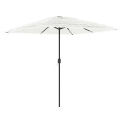 Parasol de jardin carr&eacute; avec protection uv 248 x 248 x 248 cm en polyester blanc 02_0056388