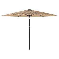 Parasol de jardin avec m&acirc;t en acier ombre et protection contre UV 288 x 288 x 225 cm en polyester m