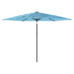 Parasol de jardin avec m&acirc;t en acier 288 x 288 x 225 cm protection contre UV et pluie design moderne