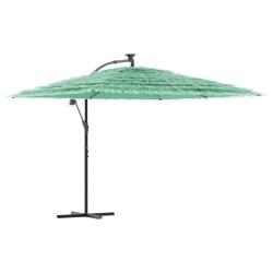 Parasol de jardin avec m&acirc;t en acier 290 x 290 x 238 cm protection solaire et pluie modernisme en po