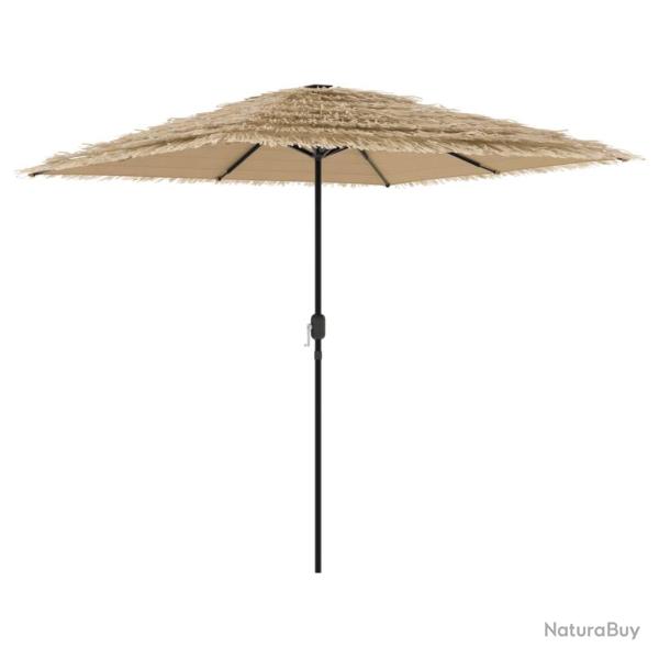 Parasol de jardin en polyester marron 248 x 248 x 248 cm protection contre UV et pluie style modern