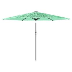 Parasol de jardin carr&eacute; avec m&acirc;t en acier 288 x 288 x 225 cm protection solaire et pluie design con