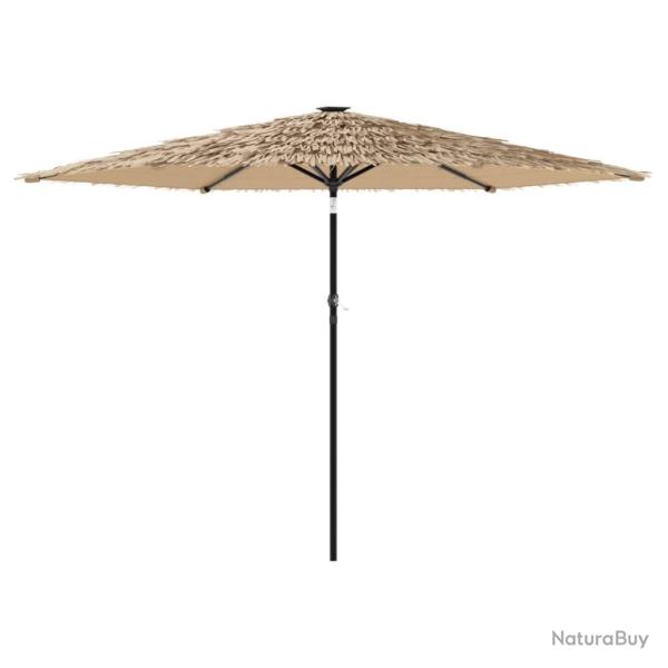 Parasol de jardin inclinable avec LED 288 x 288 x 225 cm protection contre le soleil finition moder
