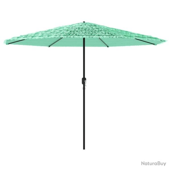 Parasol de jardin avec m�t en acier 388 x 388 x 248 cm protection UV m�canisme � manivelle design m