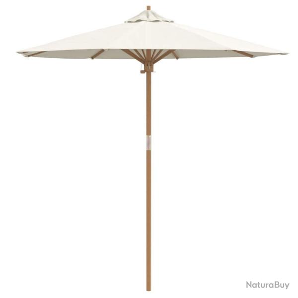 Parasol de jardin rond 270 x 260 cm l�ger et r�sistant aux intemp�ries style minimaliste en bambou