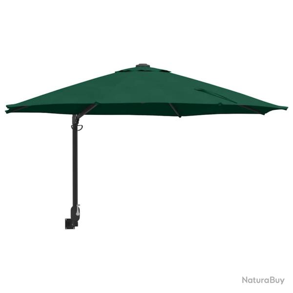 Parasol de jardin inclinable durable 248 x 248 x 148 cm design moderne ext�rieur en polyester vert