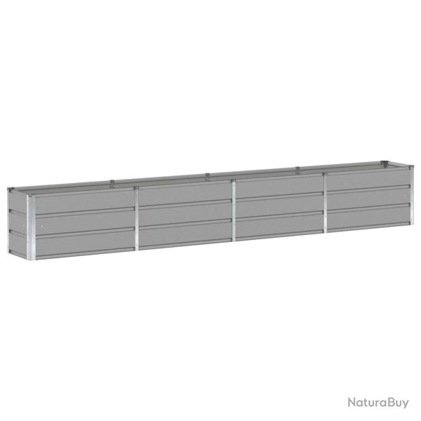 Jardini�re design moderne polyvalente int�rieur ext�rieur 320 x 40 x 45 cm en acier gris clair 02_0