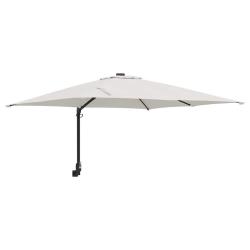Parasol de jardin inclinable moderne 248,5 x 247,5 x 160 cm en polyester sable 02_0058634