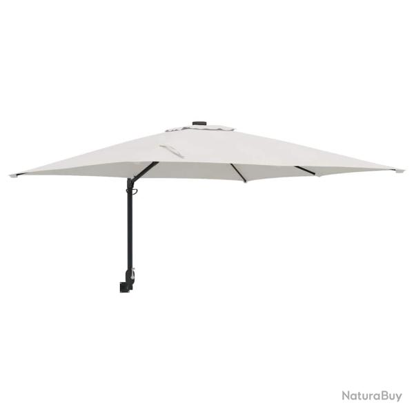 Parasol de jardin inclinable moderne 248,5 x 247,5 x 160 cm en polyester sable 02_0058634
