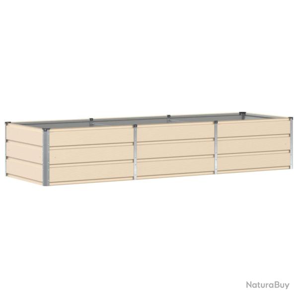 Jardini�re moderne 240 x 80 x 45 cm design �pur� ext�rieur int�rieur en acier ivoire 02_0059147