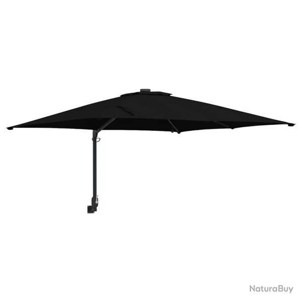 Parasol de jardin inclinable design moderne 248,5 x 247,5 x 160 cm en polyester noir 02_0058656