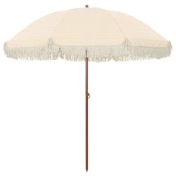 Parasol de plage moderne inclinable 205 x 205 x 210 cm pratique l&eacute;ger en polyester jaune 02_0058871