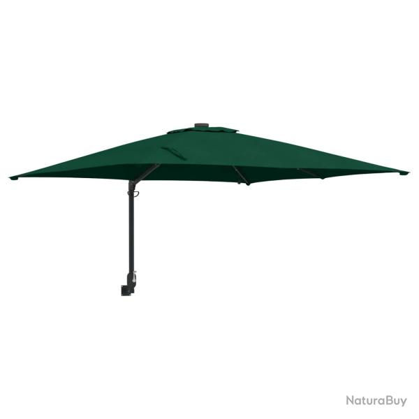Parasol de jardin d�port� inclinable moderne ext�rieur 248,5 x 247,5 x 160 cm en polyester vert 02_