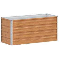 Jardini&egrave;re sur&eacute;lev&eacute;e style industriel chic ext&eacute;rieur 100 x 40 x 45 cm r&eacute;sistante aux intemp&eacute;ries en