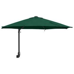 Parasol de jardin inclinable moderne ext&eacute;rieur 248 x 248 x 148 cm en polyester vert 02_0058643