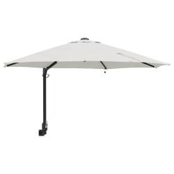 Parasol de jardin moderne inclinable 248 x 248 x 148 cm fonctionnel ambiance cosy en polyester sabl