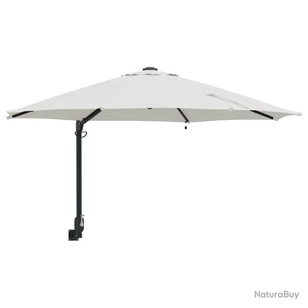 Parasol de jardin moderne inclinable 248 x 248 x 148 cm fonctionnel ambiance cosy en polyester sabl