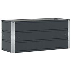 Jardini&egrave;re moderne esth&eacute;tique int&eacute;rieure ext&eacute;rieure 100 x 40 x 45 cm en acier anthracite 02_0059218