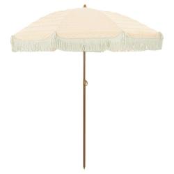 Parasol de plage inclinable l&eacute;ger moderne 160 x 160 x 196 cm en polyester jaune 02_0058870