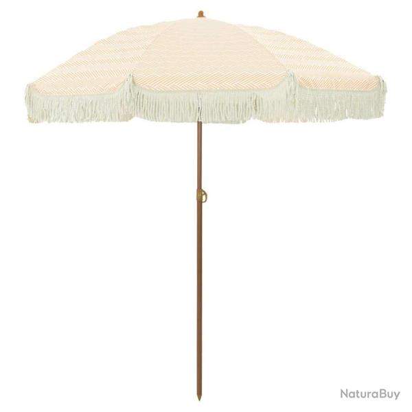 Parasol de plage inclinable l�ger moderne 160 x 160 x 196 cm en polyester jaune 02_0058870