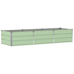 Jardini&egrave;re moderne pour ext&eacute;rieur int&eacute;rieur 240 x 80 x 45 cm style industriel en acier vert 02_0059