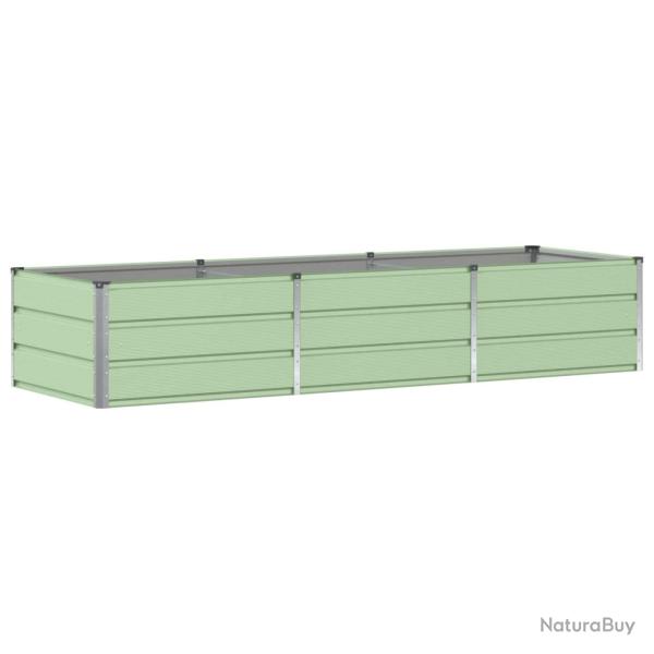 Jardini�re moderne pour ext�rieur int�rieur 240 x 80 x 45 cm style industriel en acier vert 02_0059