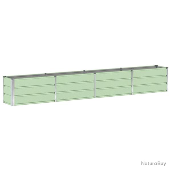 Jardini�re rectangulaire moderne polyvalente salon jardin 320 x 40 x 45 cm en acier vert 02_0059264