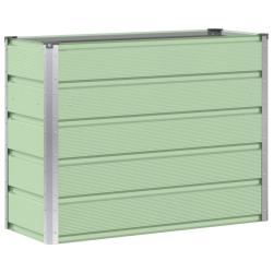 Jardini&egrave;re moderne polyvalente int&eacute;rieur ext&eacute;rieur 100 x 40 x 75 cm en acier vert 02_0059259