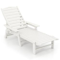 Chaise longue inclinable dossier r&eacute;glable 196-169 x 75 x 31,5-65 cm confort optimal design ext&eacute;rieu