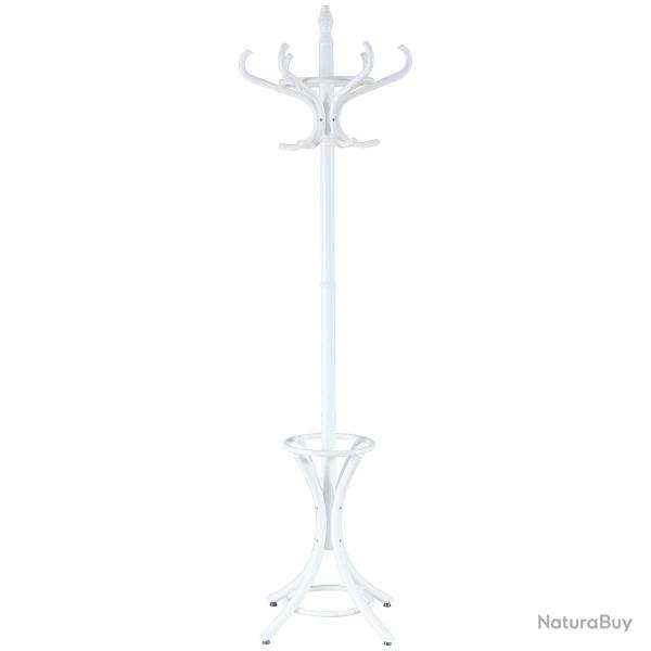 Porte-manteau sur pieds avec 12 crochets 51 x 51 x 184 cm multi-usages style traditionnel contempor