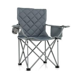 Chaise de camping pliante 97 x 55 x 102 cm confort optimal avec poche isotherme design moderne en t